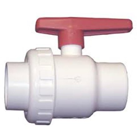 2in Socket PVC Single Union Ball Valve