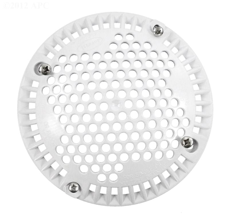 Jacuzzi Drain Cover w/Screws White