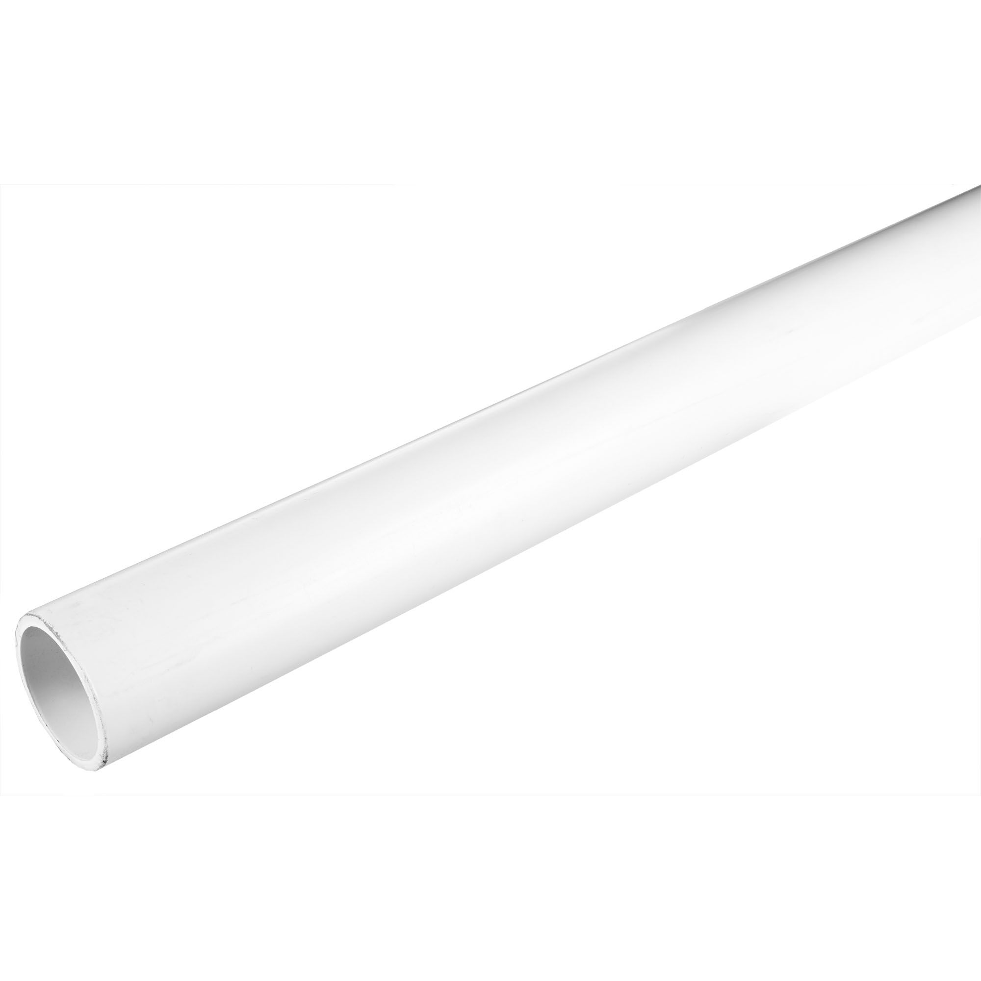 Rigid PCV Pipe, White, 1.5" x 10ft Schedule 40