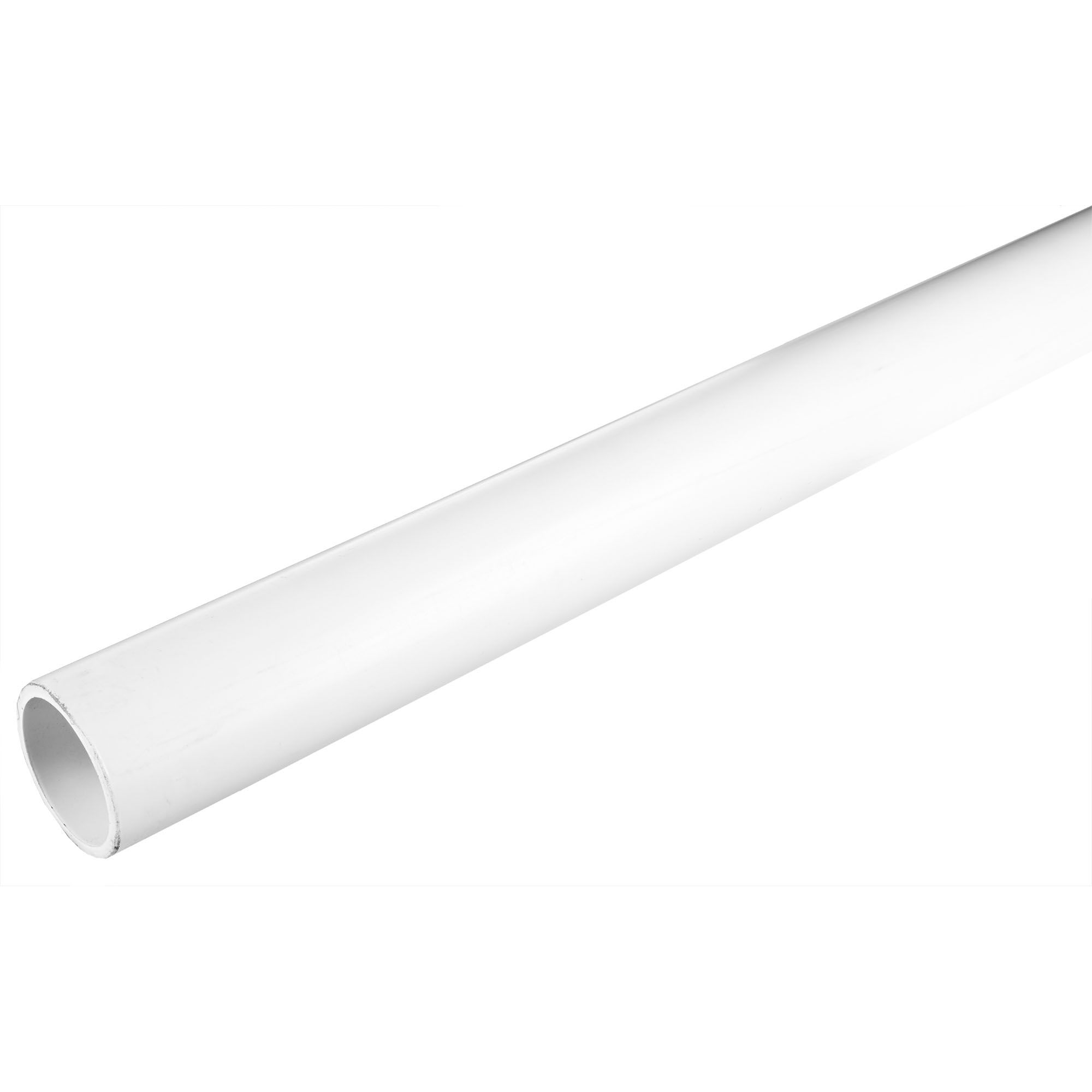 Rigid PCV Pipe, White, 1.5in x 10ft Schedule 40